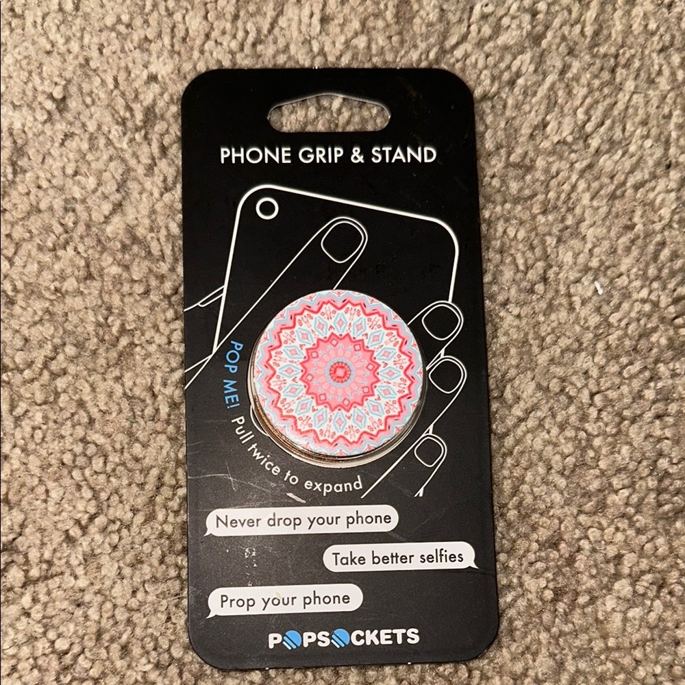 Popsocket Aztec Mandala Red Grip Stand - Picture 2 of 7
